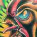 tattoo galleries/ -  fighting cock and rose vine morph - 15296